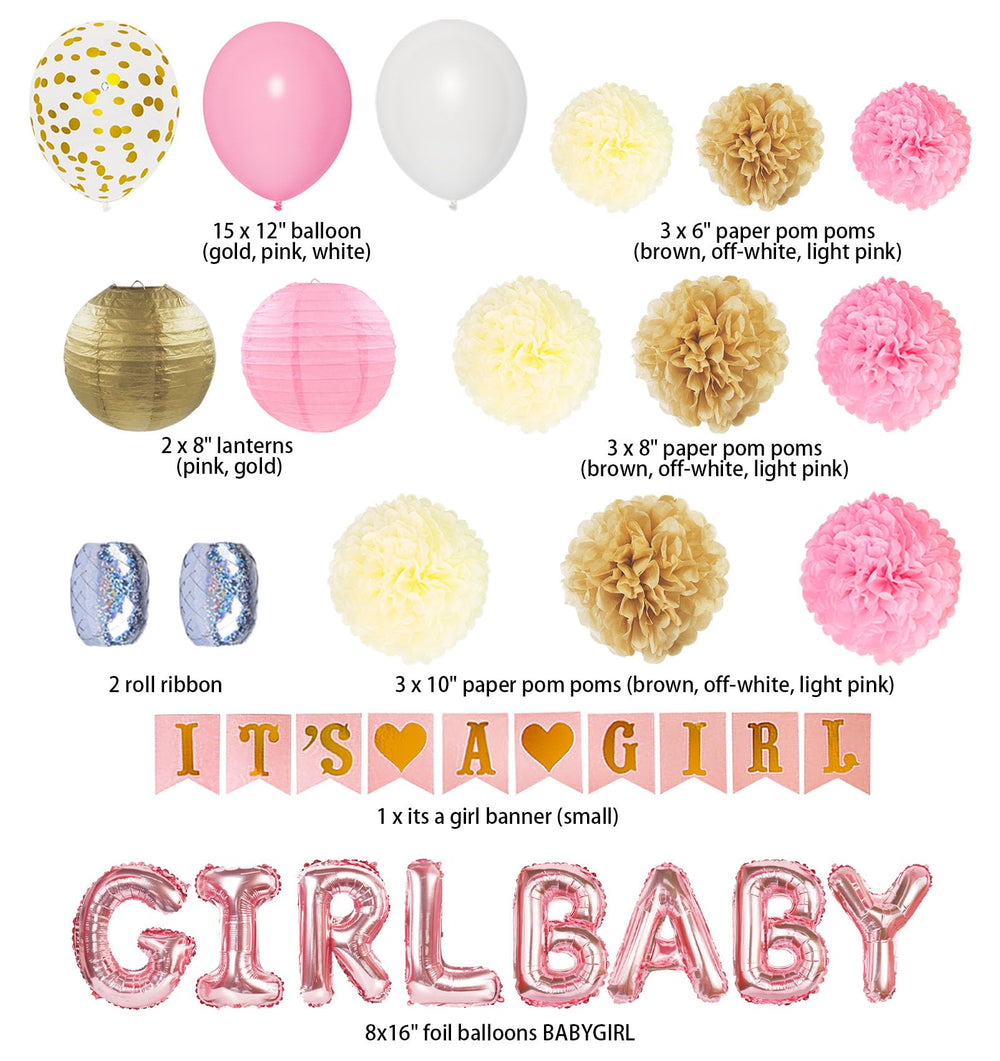 Ouddy Party pink-gold confetti balloons brighten photos and set a festive mood