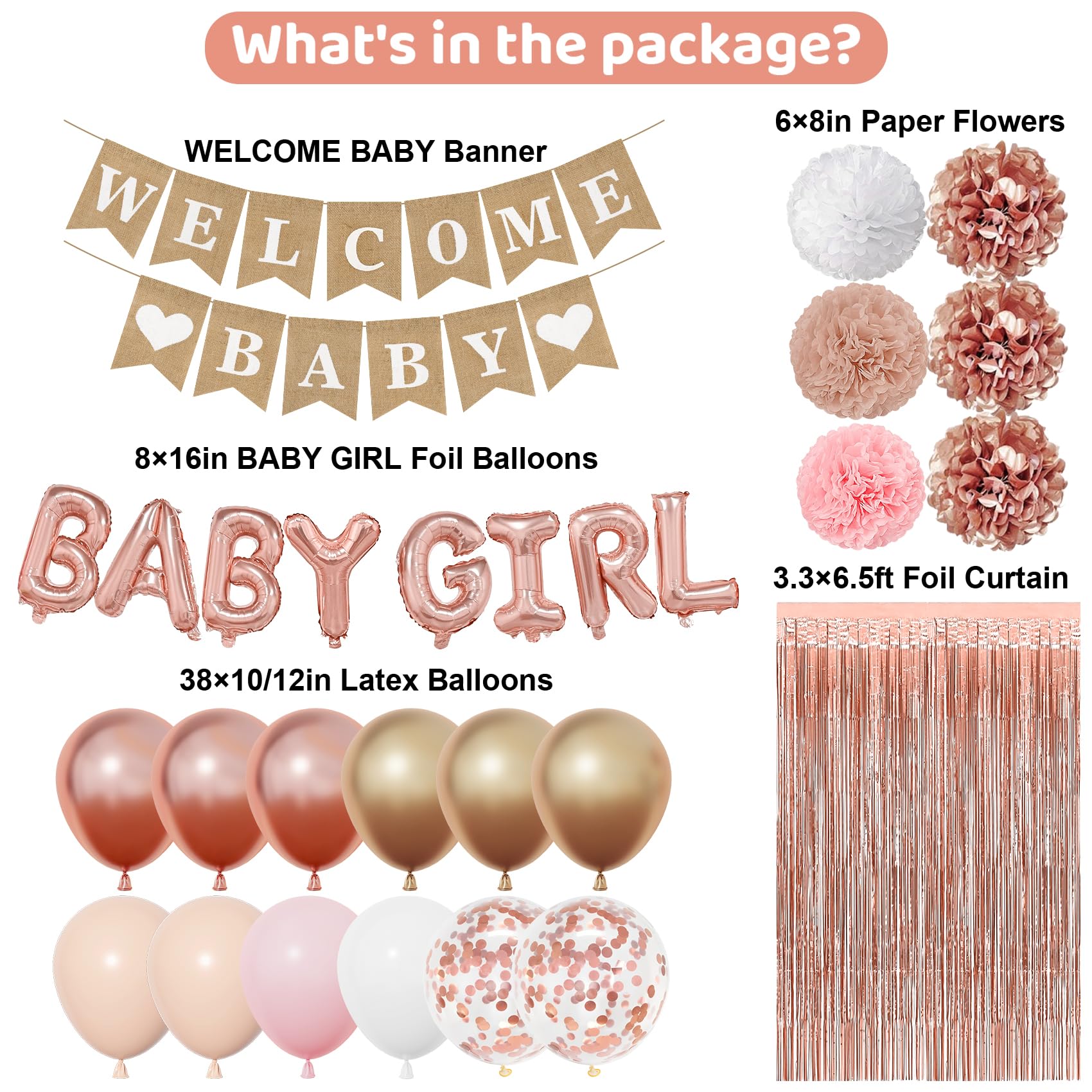 Ouddy Party pink pompoms provide playful accents to celebrate a girl’s day