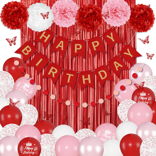 Ouddy Party 10-inch happy birthday balloons add playful colors