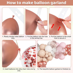 Ouddy Party rose gold 10in and 5in balloons bundle for versatile decor