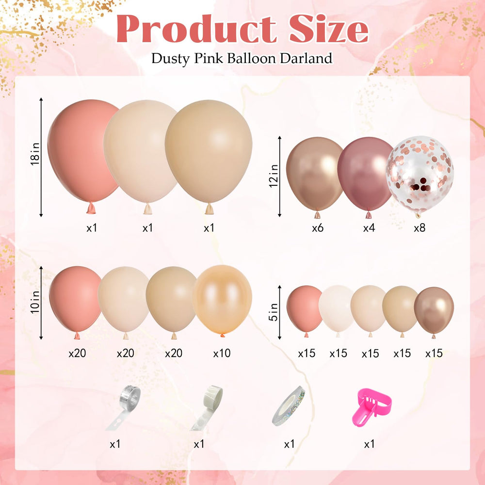 Ouddy Party rose gold confetti balloons for glam event decor.
