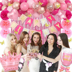 Ouddy Party rose gold confetti balloons boost party mood