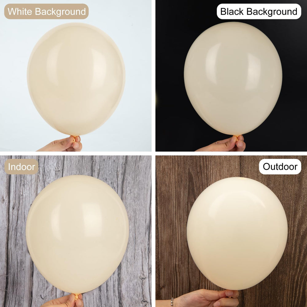 Ouddy Party 5in balloons adding texture and fullness to arches