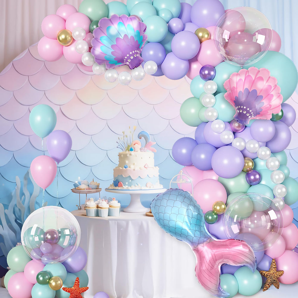 Ouddy Party seashell foil balloons add shimmering seaside vibes