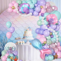 Ouddy Party seashell foil balloons add shimmering seaside vibes