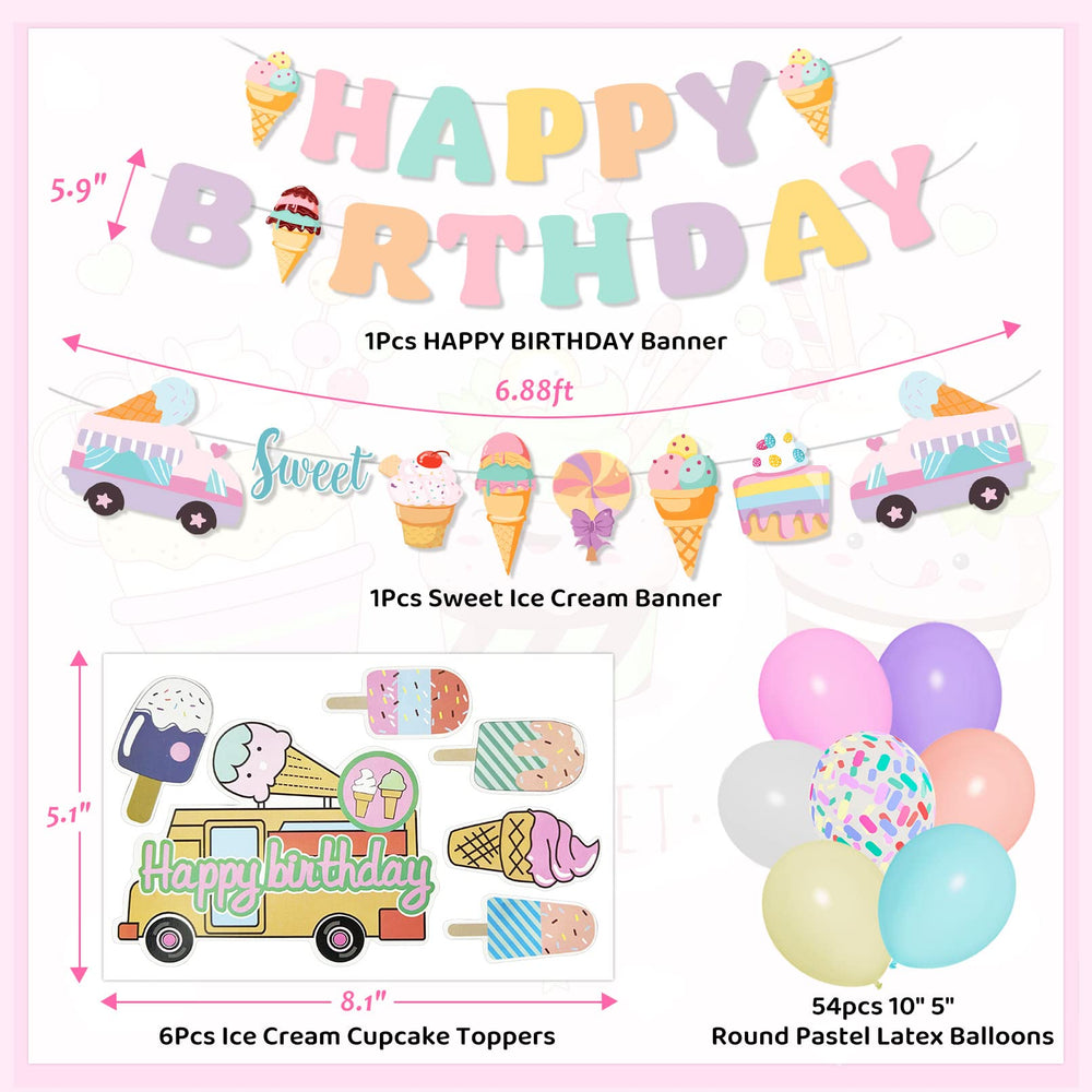 Ouddy Party sprinkle balloons add bright, multi-colored accents to the decor