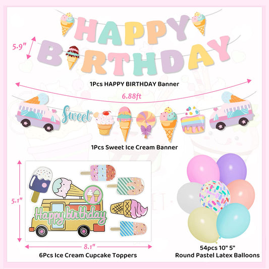 Ouddy Party sprinkle balloons add bright, multi-colored accents to the decor