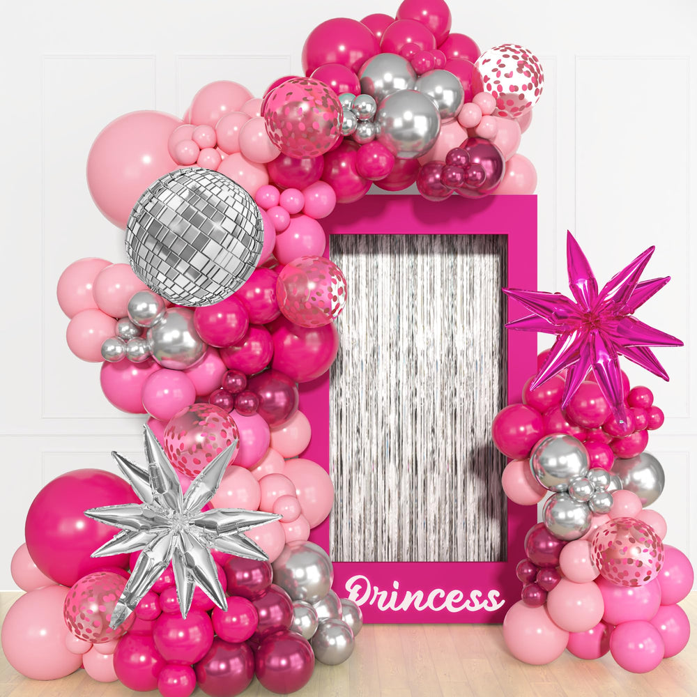 Ouddy Party 18-inch hot pink balloon for a bold centerpiece