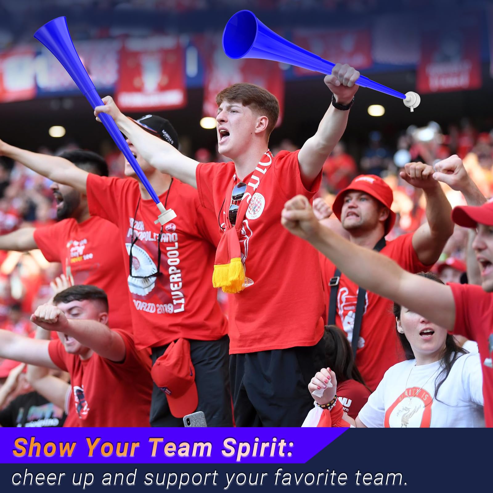 Ouffun ABS plastic stadium horn durable for energetic events.