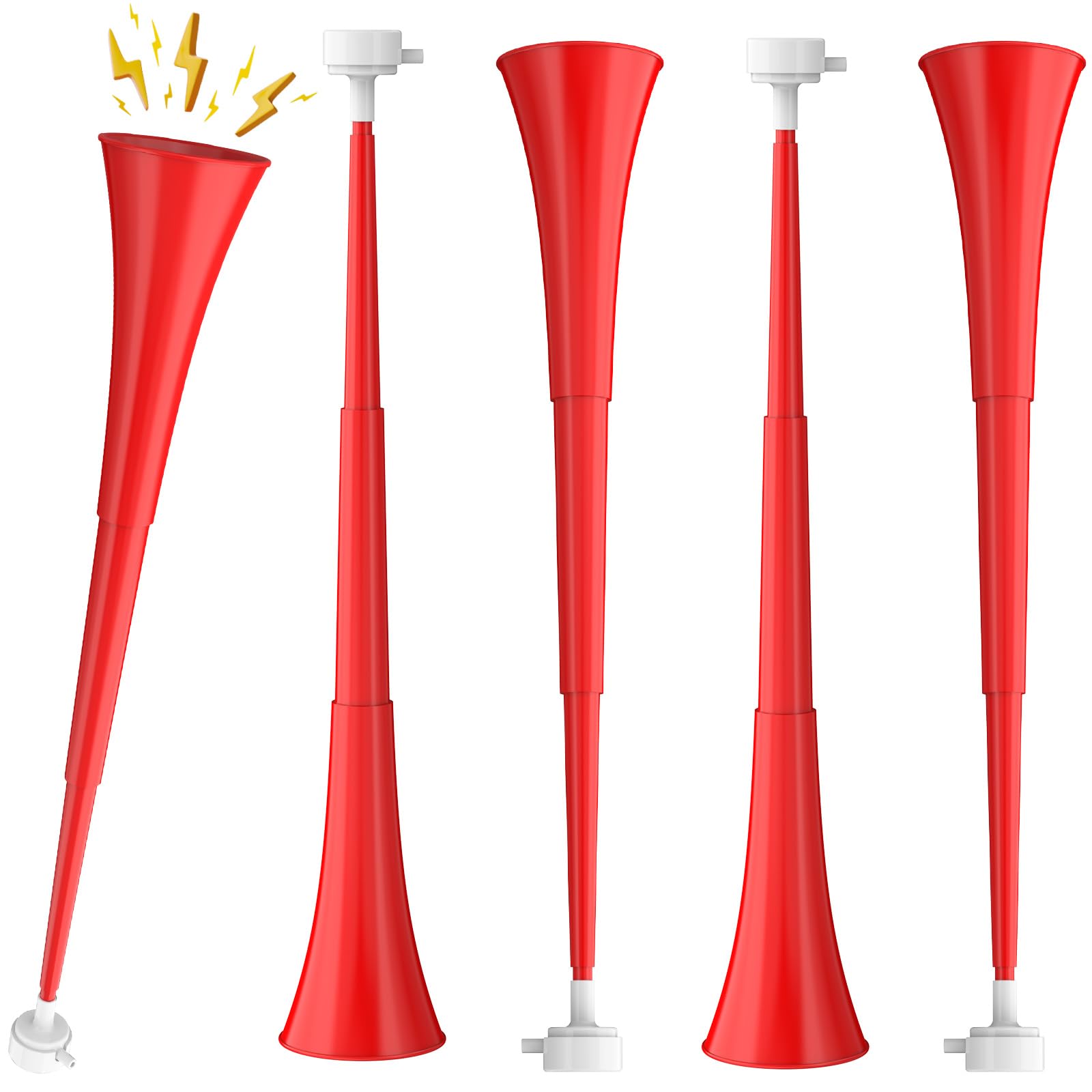 Ouffun collapsible stadium horn 24inch folded for compact travel and storage.