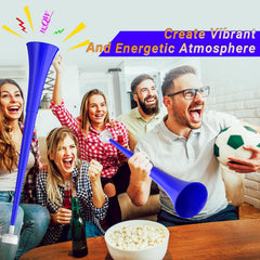 Ouffun loud horn provides clear projection to energize crowds.
