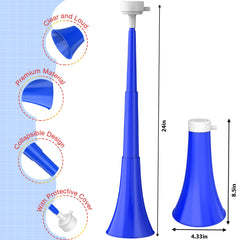 Ouffun stadium horn folded compact for easy travel and storage.