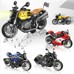 OUFOTAT Kids Motorcycle with light up features and sound effects for immersive play