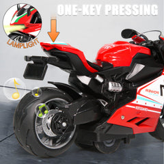 OUFOTAT pull back motorcycle LED lights in motion during play