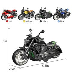 OUFOTAT pull back motorcycle safety design emphasizes durable construction