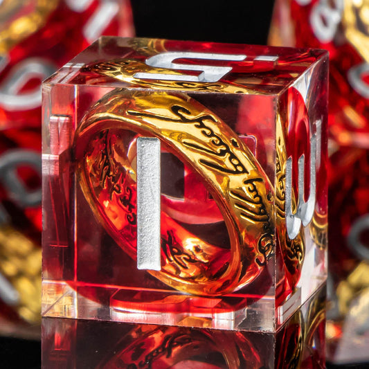 OUKELANWO Magic Lord Rings dice in box highlight ring theme and premium packaging.