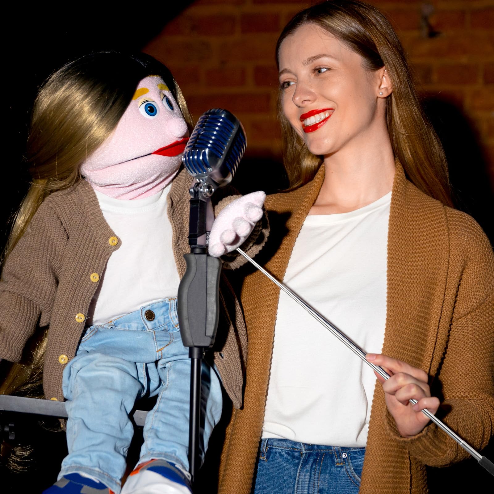 Ouligay metal puppet stick accessory, durable and reliable