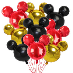 OULUN 27-inch cartoon mouse balloon set in black red yellow for festive party decor