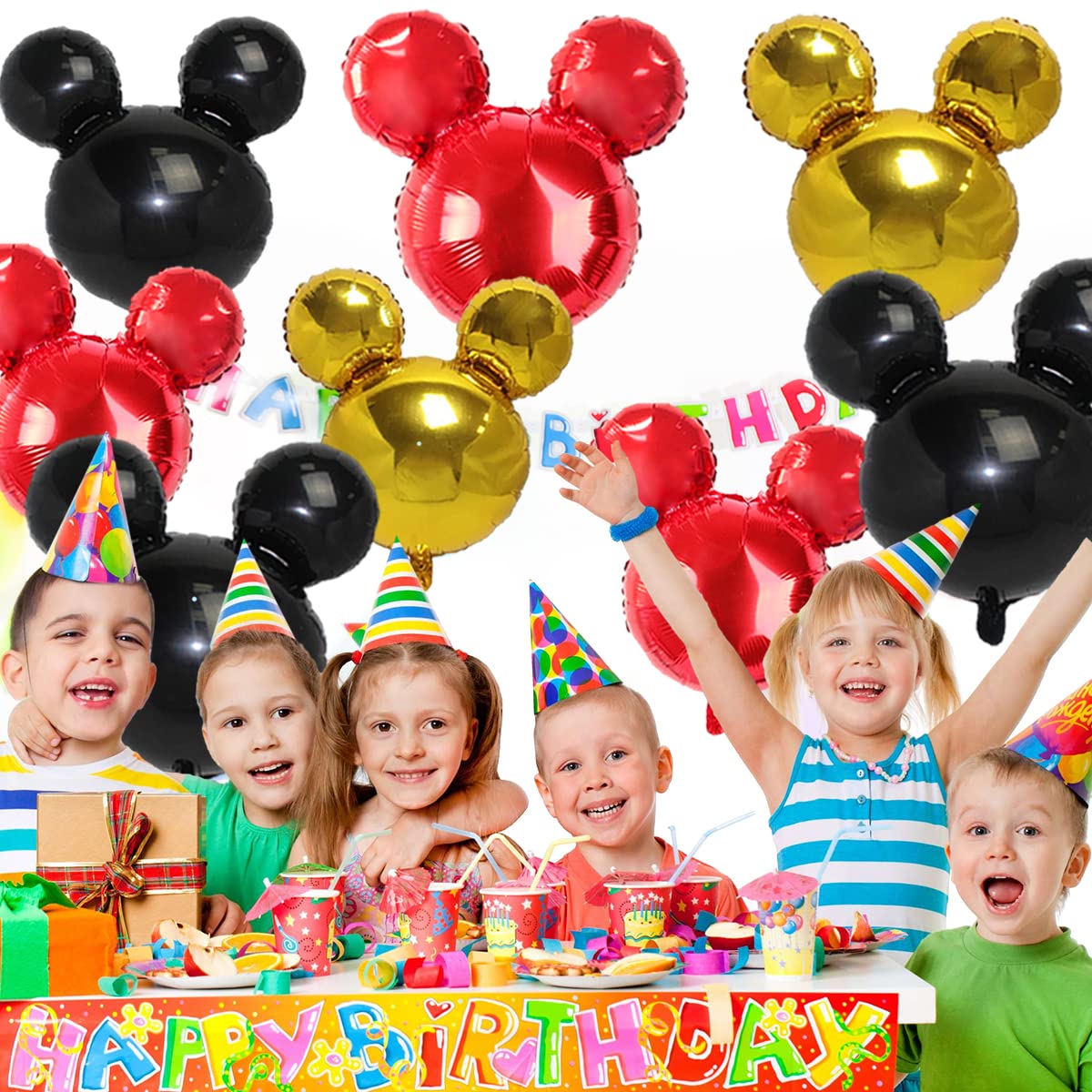 OULUN mouse party balloons create a photo-friendly backdrop for events