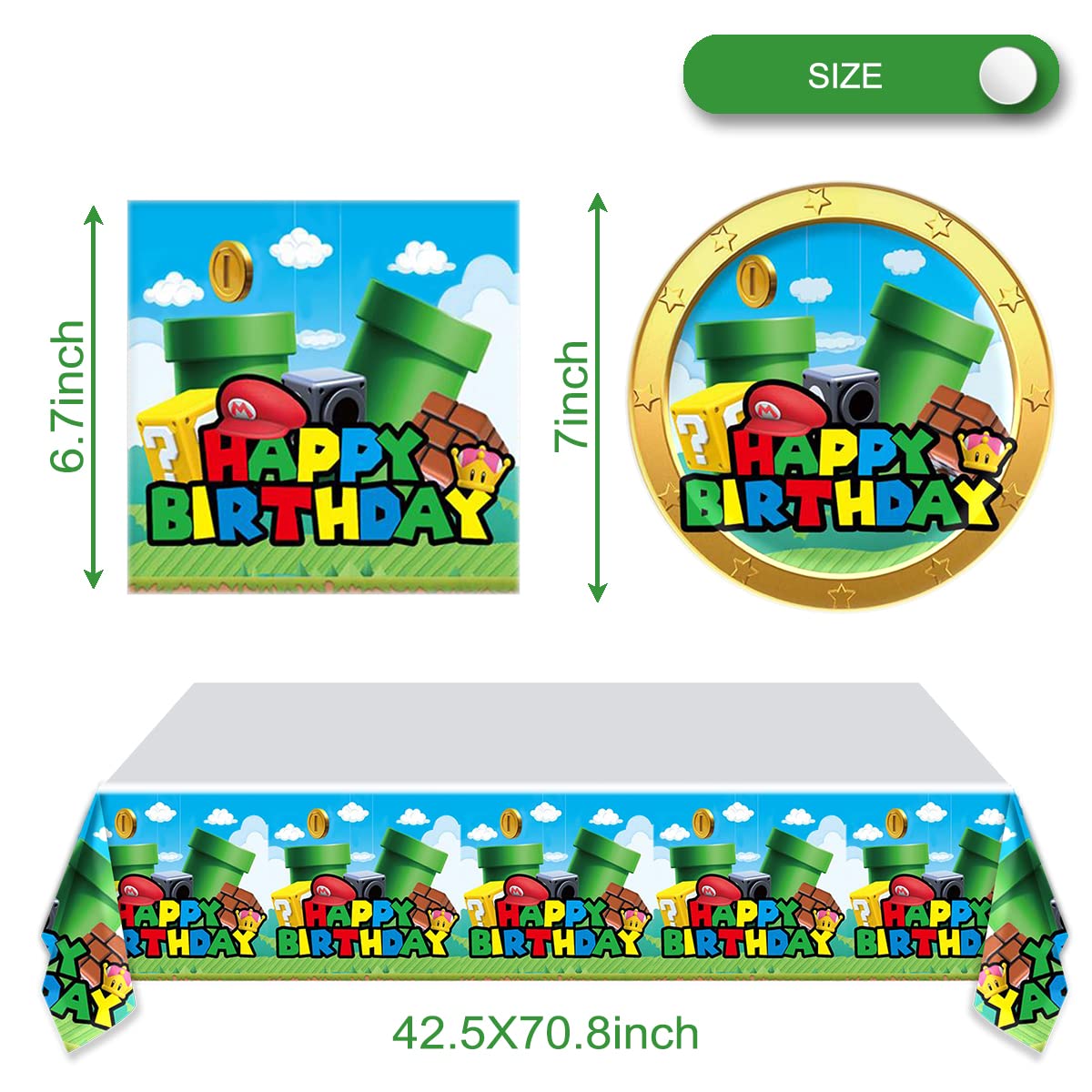 OULUN Super Bros plates close-up showcase bold design and fun vibes.