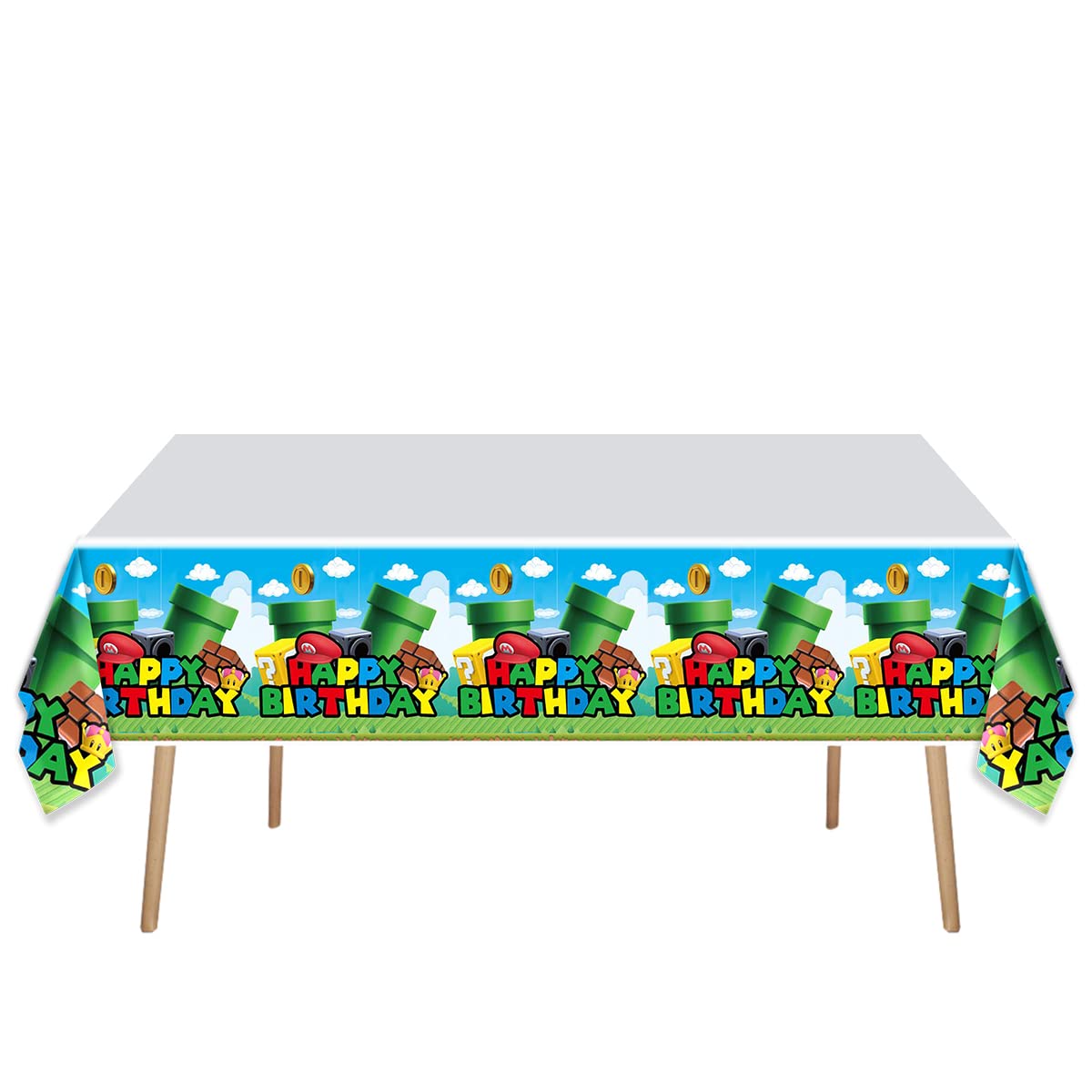 OULUN Super Bros party table scene demonstrates full set in use.