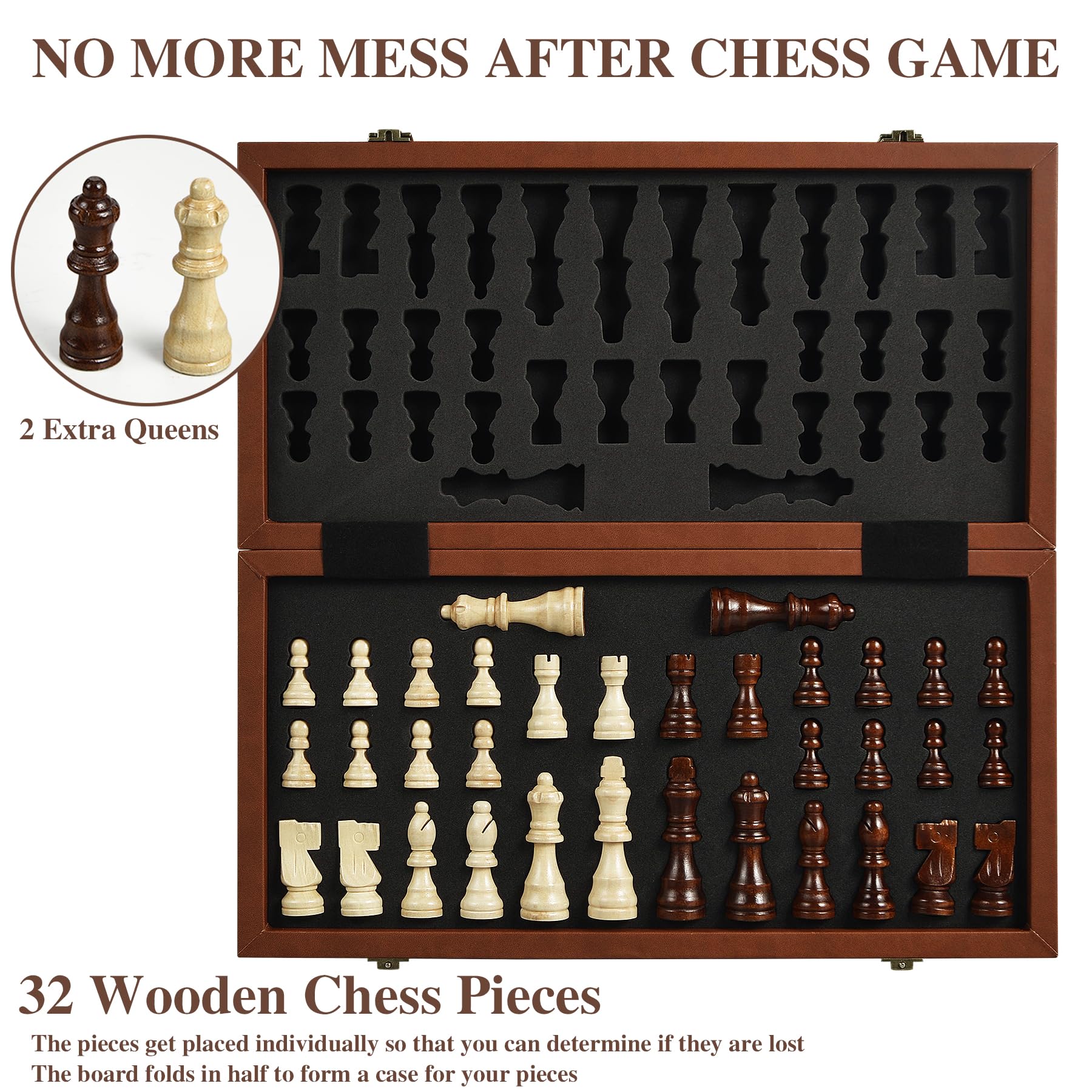 OUMODA set includes two bonus queens to expand strategic options