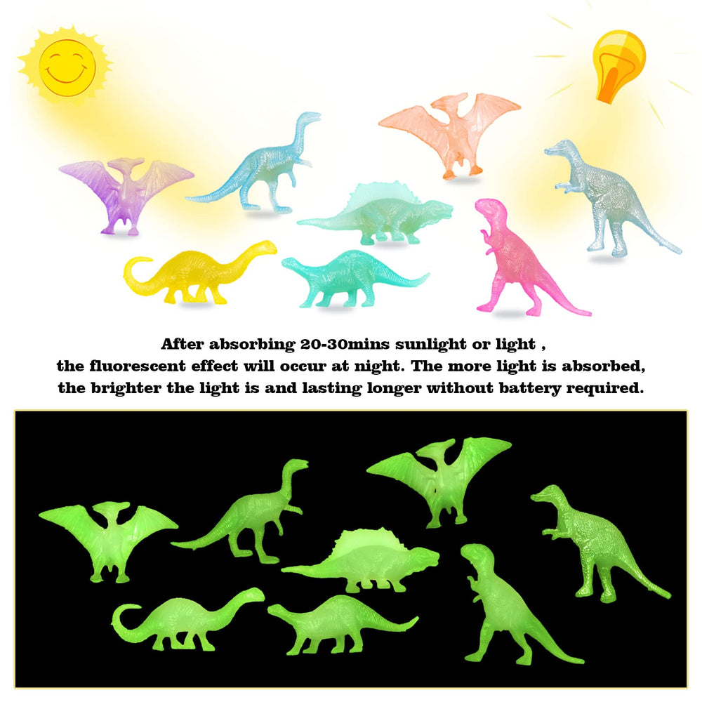 OuMuaMua glow dinosaur toy Ceratosaurus supports interactive learning through vivid luminescence.