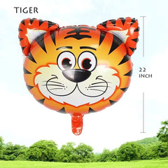OuMuaMua Jungle Safari zebra balloon 25in bold accents for safari theme.