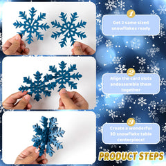 OuMuaMua winter wonderland table decor elevates party ambiance and style.