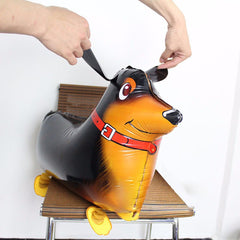 OuMuaMua walking dog balloon Poodle, cute animal-themed decor