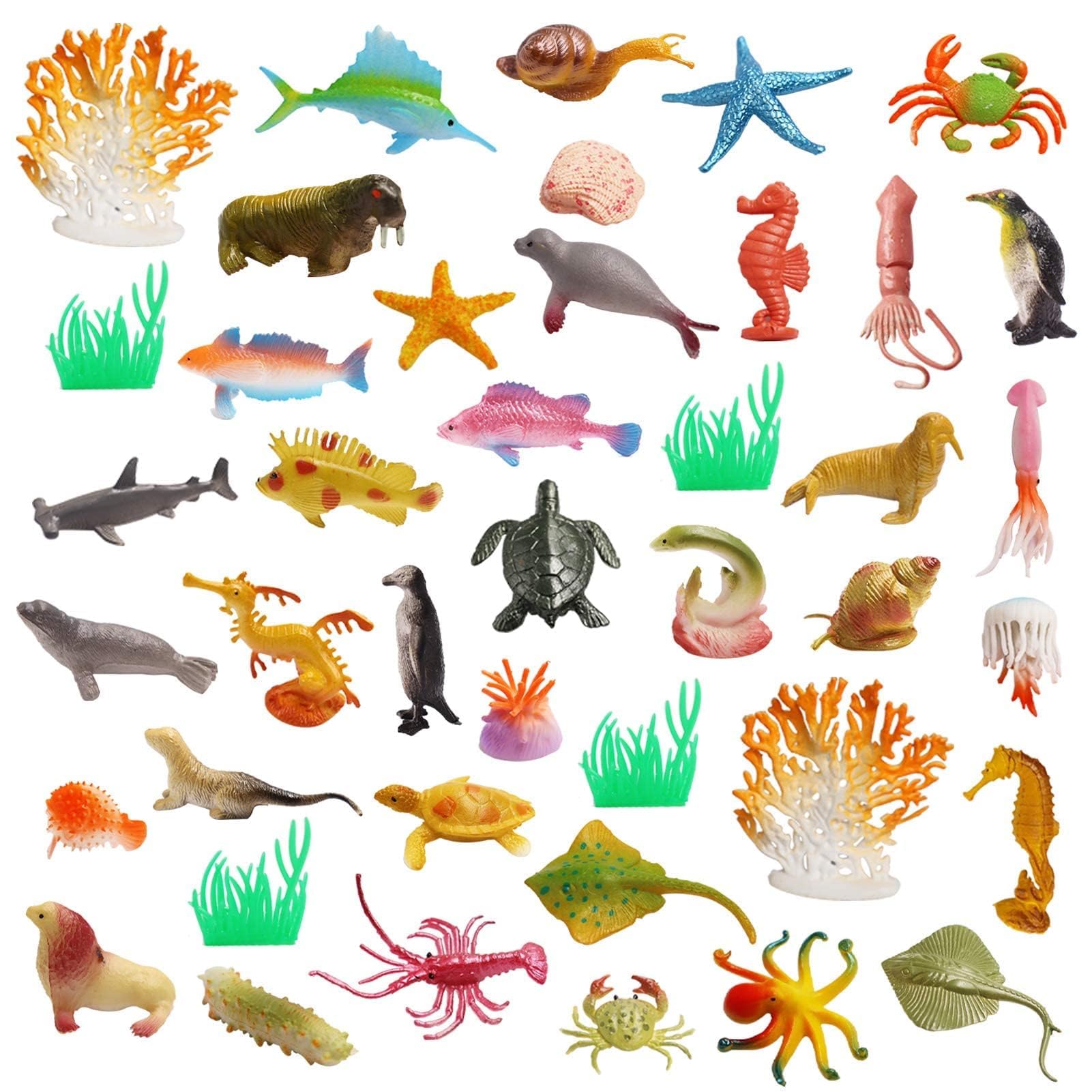 OuMuaMua vibrant sea-life set for colorful bath-time discovery.
