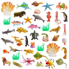 OuMuaMua vibrant sea-life set for colorful bath-time discovery.