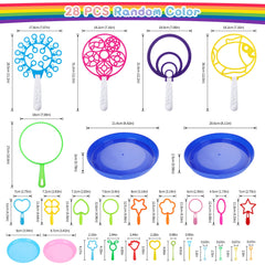 Oun Nana 28-piece bubble wand kit for group play and easy sharing.