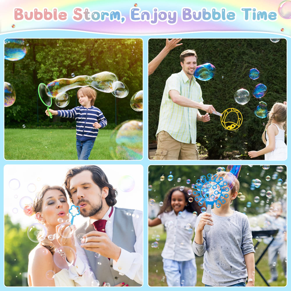 Oun Nana versatile bubble wands set boosts creative outdoor play.