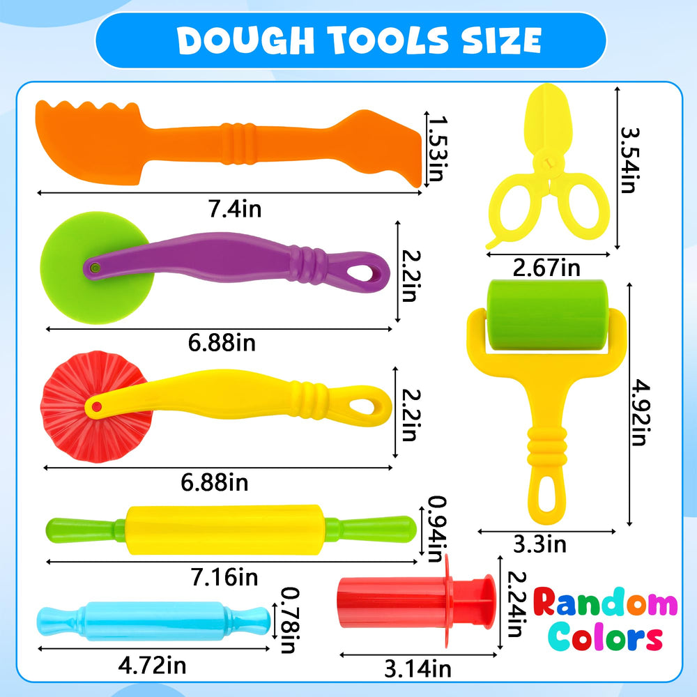 Oun Nana 5-extruders collection offers varied shapes for imaginative dough sculptures.