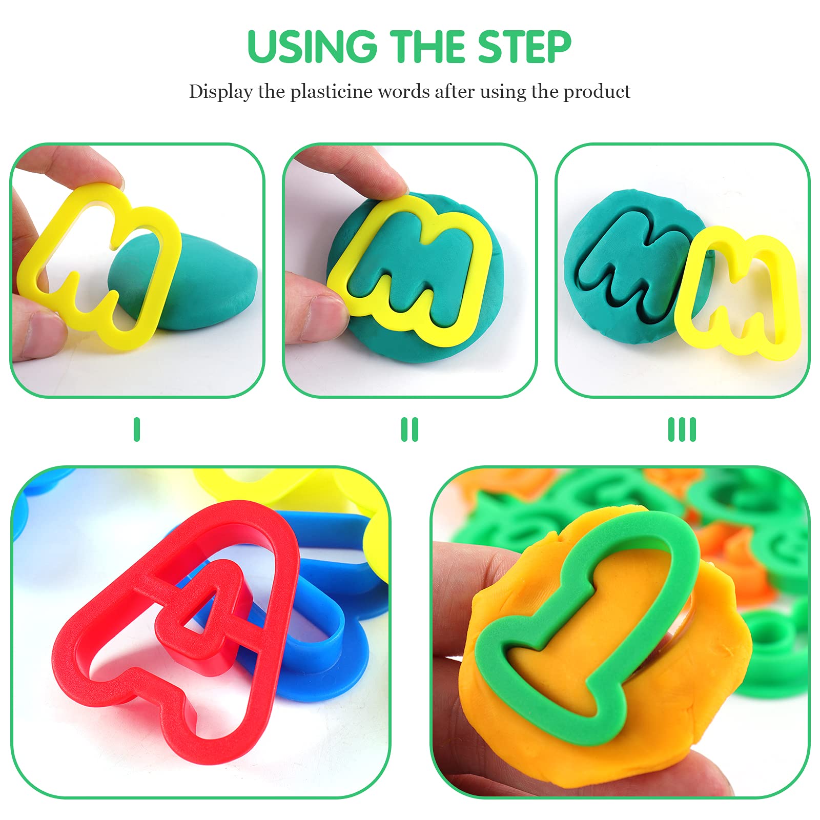 Oun Nana number cutters help kids explore counting while shaping dough.