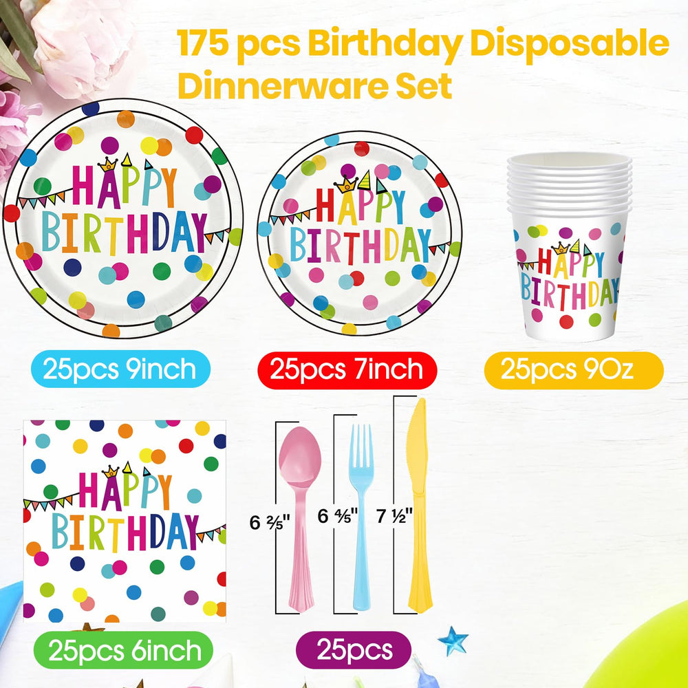 OUNIY birthday cups 9oz suitable for hot or cold beverages.
