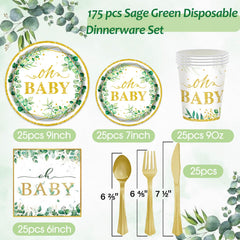 OUNIY Sage Greenery 9oz cups handle hot and cold beverages with ease
