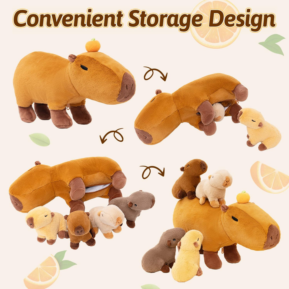 OUOZZZ capybara plush is machine-washable and durable for everyday use.