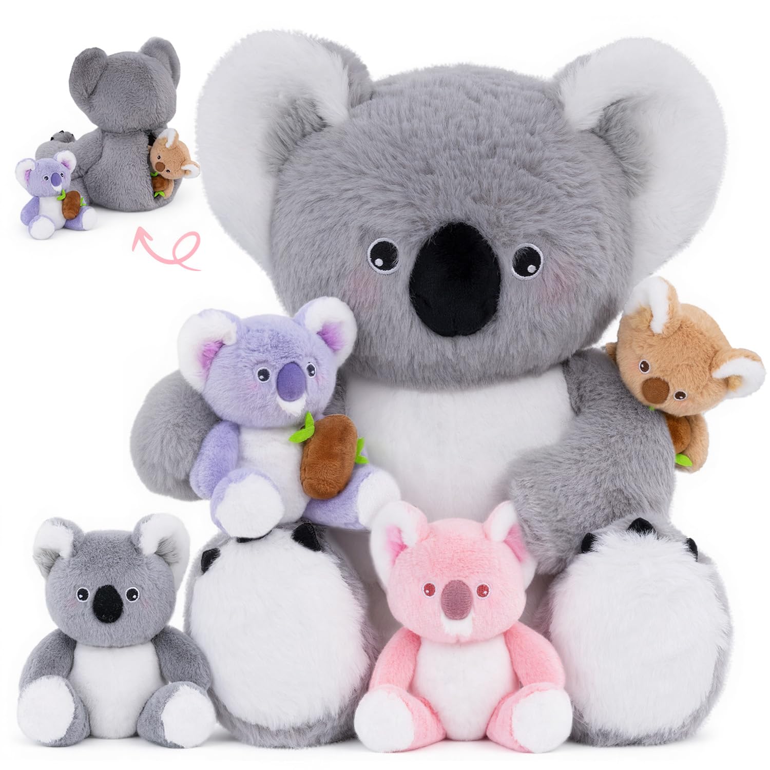 OUOZZZ koala stuffed animal 12-inch plush ideal for comforting hugs and imaginative play