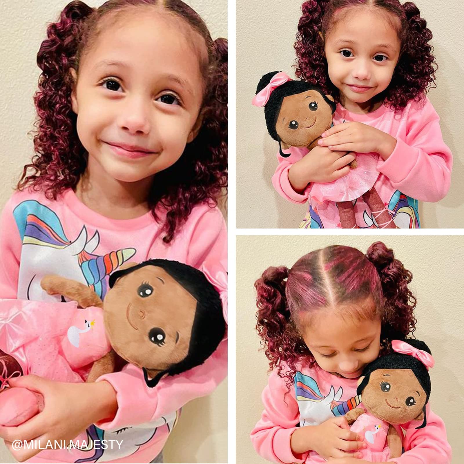 OUOZZZ plush ballerina toy; charming soft companion for imaginative play