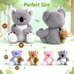 OUOZZZ koala plush made with safe materials and machine washable for easy cleaning