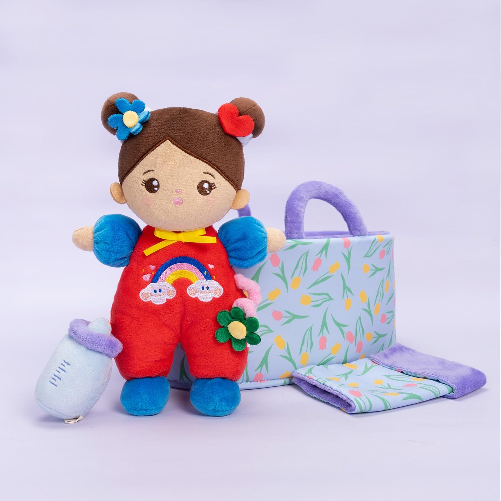 OUOZZZ soft doll bottle for pretend feeding play and nurturing moments.
