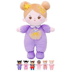 OUOZZZ soft baby doll daisy purple 10in cuddly companion for toddlers.