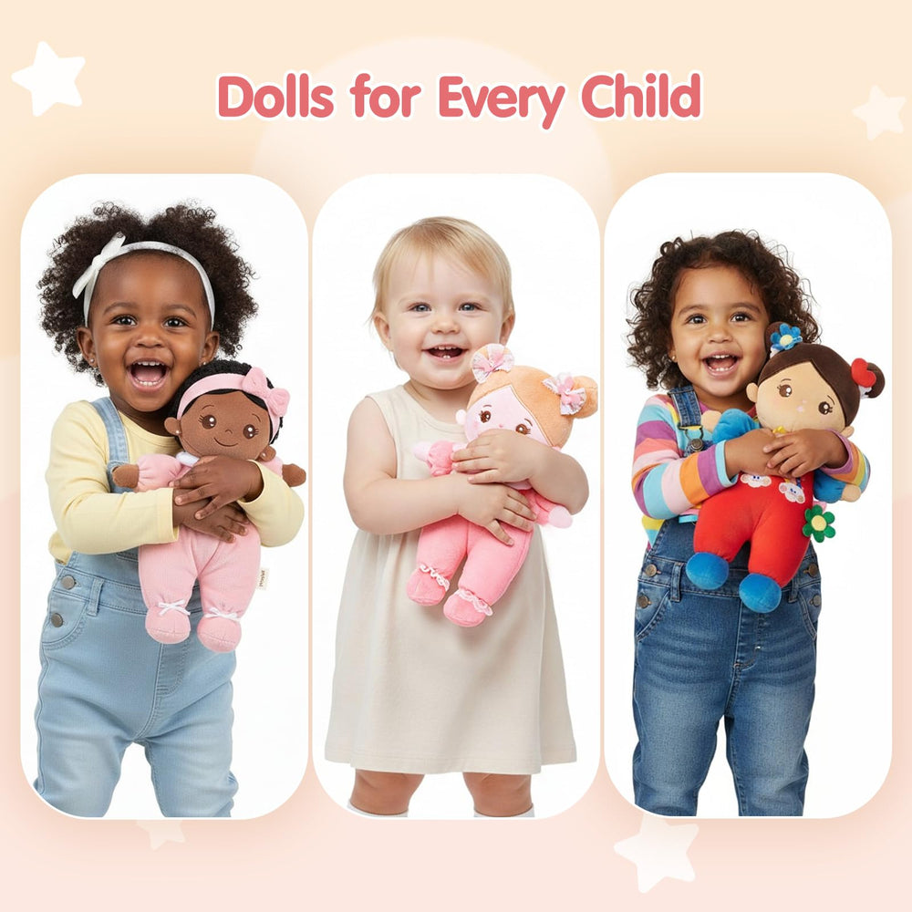 OUOZZZ gift ready doll on shelf, charming decor for rooms.