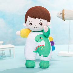 OUOZZZ soft boy doll on a shelf adds a decorative kid friendly accent