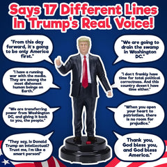 OUR FRIENDLY FOREST Donald Trump talking figure crystal-clear audio ideal for desk display or conversations
