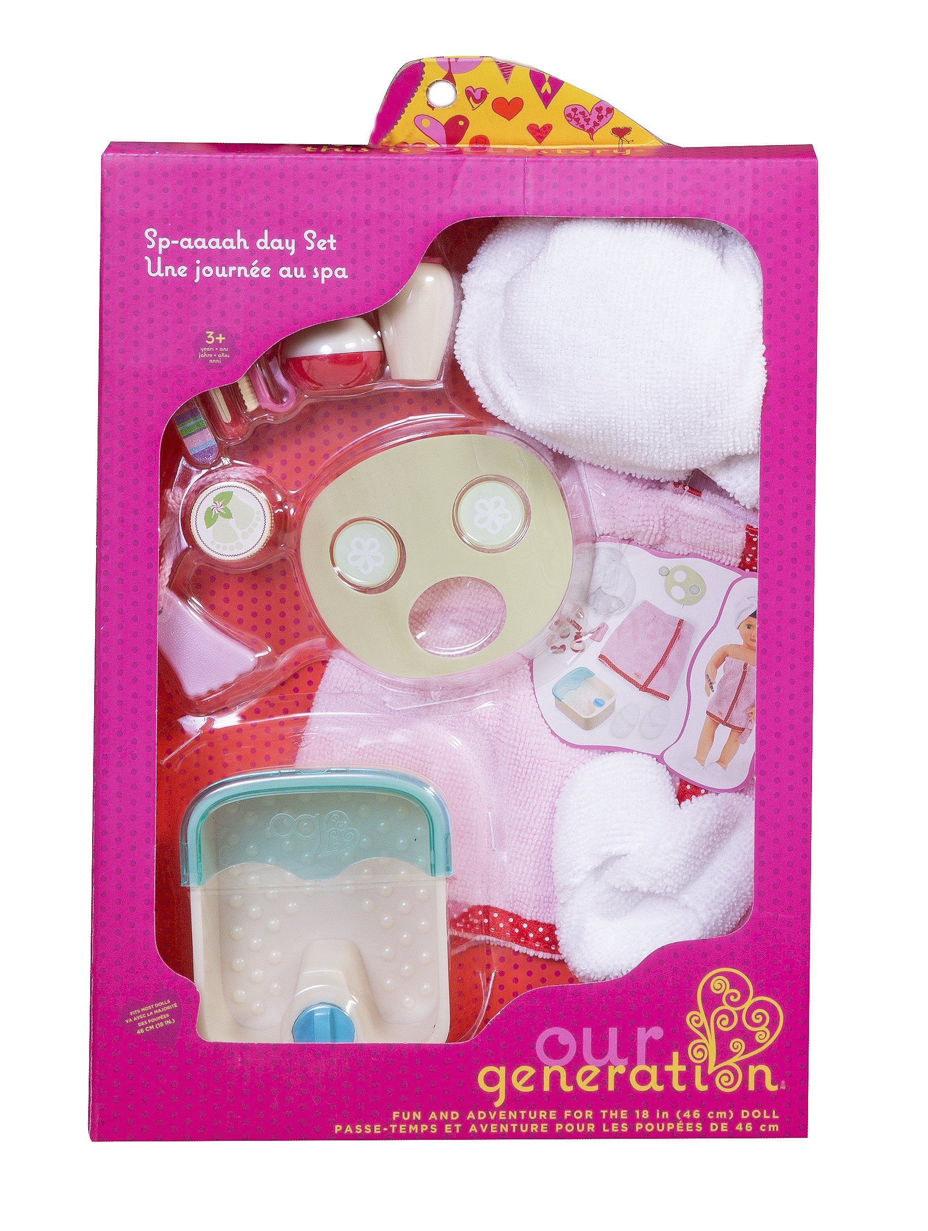 Cucumber slices add a refreshing spa touch for dolls