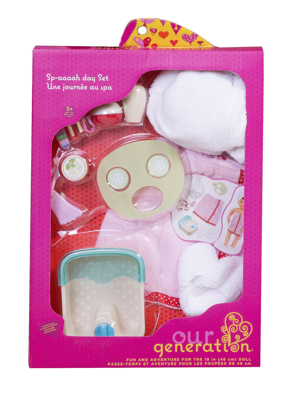Cucumber slices add a refreshing spa touch for dolls