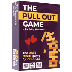 Our Guilty Pleasures Pull Out Game packaging showcases premium quality for an elegant date night.